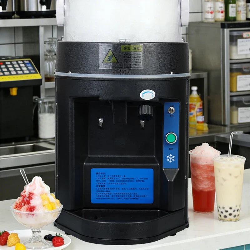 Commercial 600W Shaved Ice Machine – 10KG/Min, 220V | LZHZXY