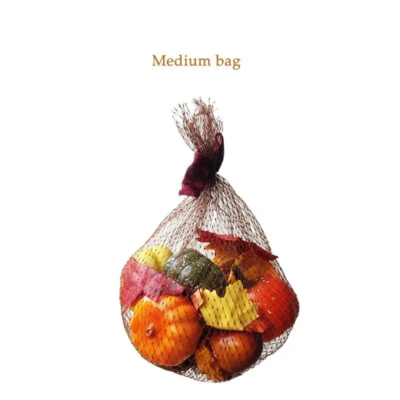 Artificial Pumpkin Pine Cone Maple Leaf Fall Harvest Decor Set