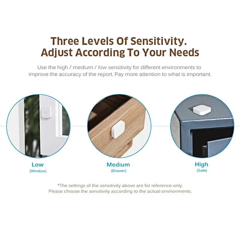 Aqara Smart Vibration Sensor Zigbee Motion Shock Detection Alarm