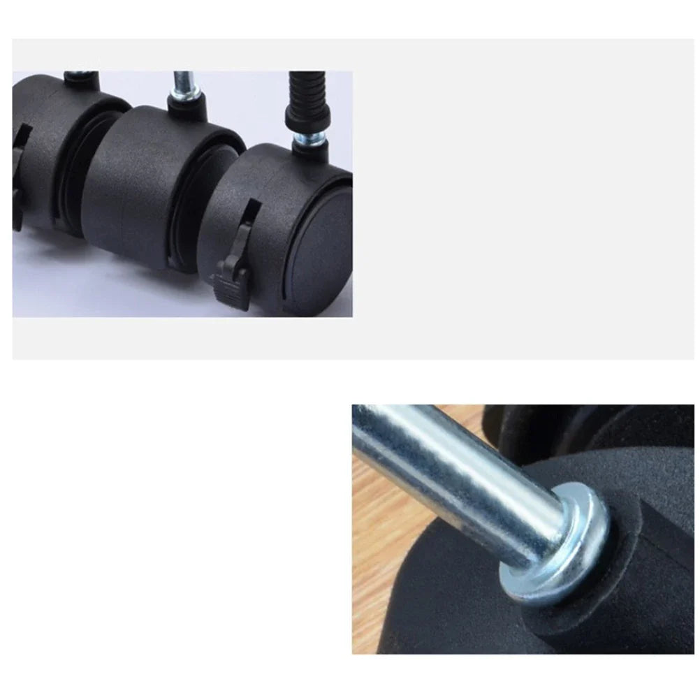 Swivel Caster Wheels Black Furniture Casters Office Chair Wheel 360