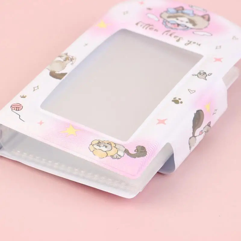 Cartoon 28 Card Slots Photo Binder 3-inch Kpop Album Postcard