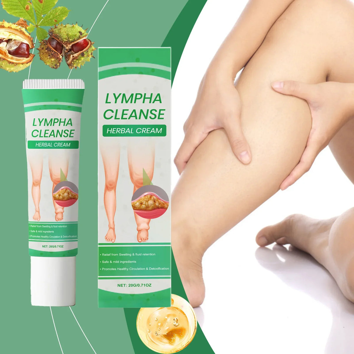 Herbal Lymph Cream – Lymphatic Massage & Swelling Relief