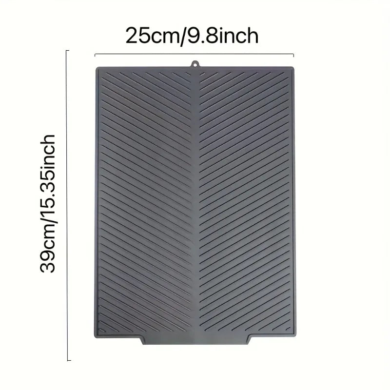 Large Silicone Dish Drying Mat Heat Resistant Non-slip Folding