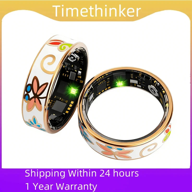 R18 Smart Ring Enamels Women Female Stainless Steel Smartring