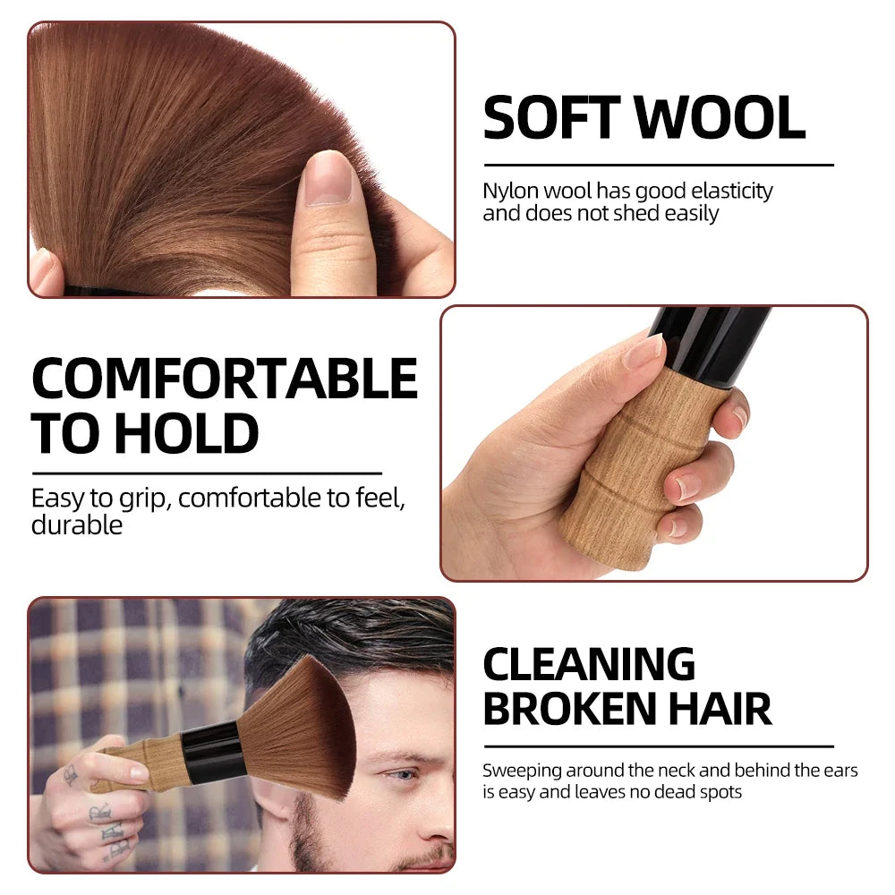 Soft Neck Face Duster Brush – Barber Salon Hair Cleaning Tool