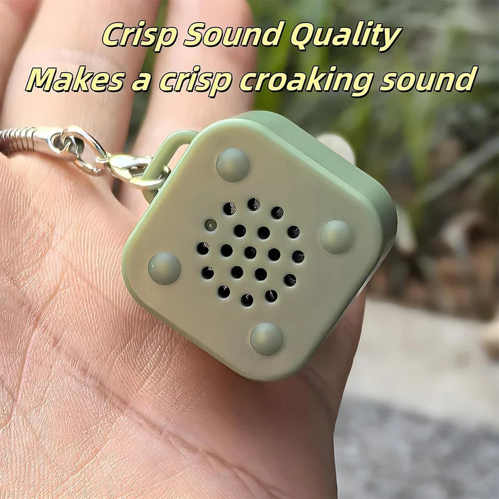 Frog Croaking Fidget Keychain with LED Lights | Rechargeable