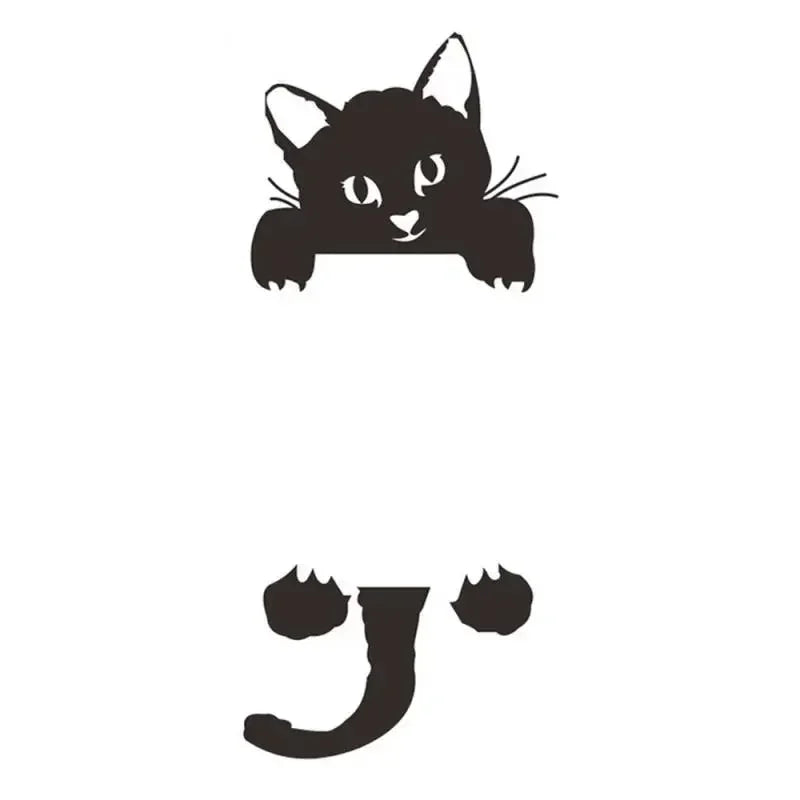 Funny Kitten Child Bedroom Switch Cover Room Decor On-off Sticker