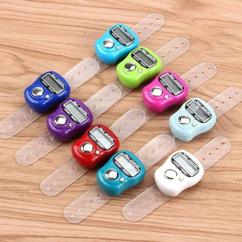 Versatile Mini Finger Counter Compass LED Electronic Handheld Tally