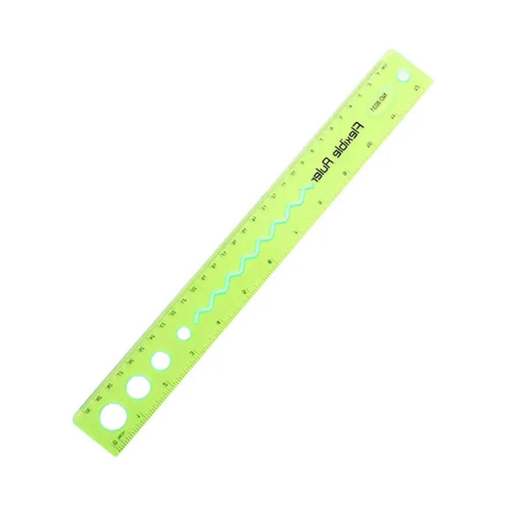 30cm Flexible Folding Ruler – Soft Plastic Student Ruler