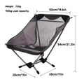 Ultralight Aluminum Mesh Folding Chair – Camping & Beach