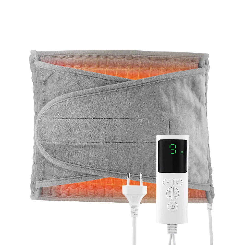 Electric Heating Waist Belt – 9 Levels & Timer | 59×30cm Pad