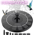 3.5W Solar Bird Bath Fountain Pump – 6 Nozzles | Garden Pond