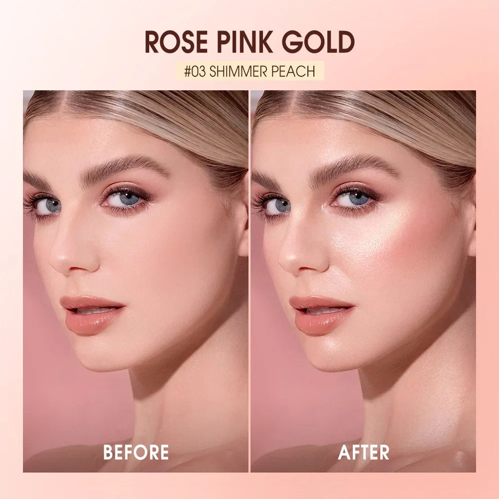 Four-color Blush Palette Finishing Pearlescent Shimmer Shadow