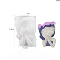 3D Beauty Flower Girls Pot Silicone Mold DIY Homemade Portrait