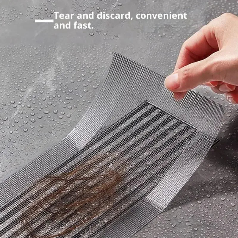 Self-adhesive Floor Drain Stickers Cutable Shower Hair Catcher
