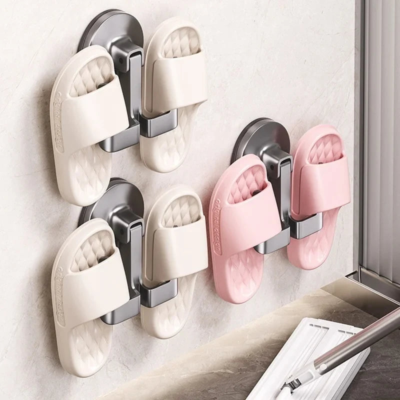 Drill-Free Suction Cup Bathroom Shelf & Wall Hook Rack
