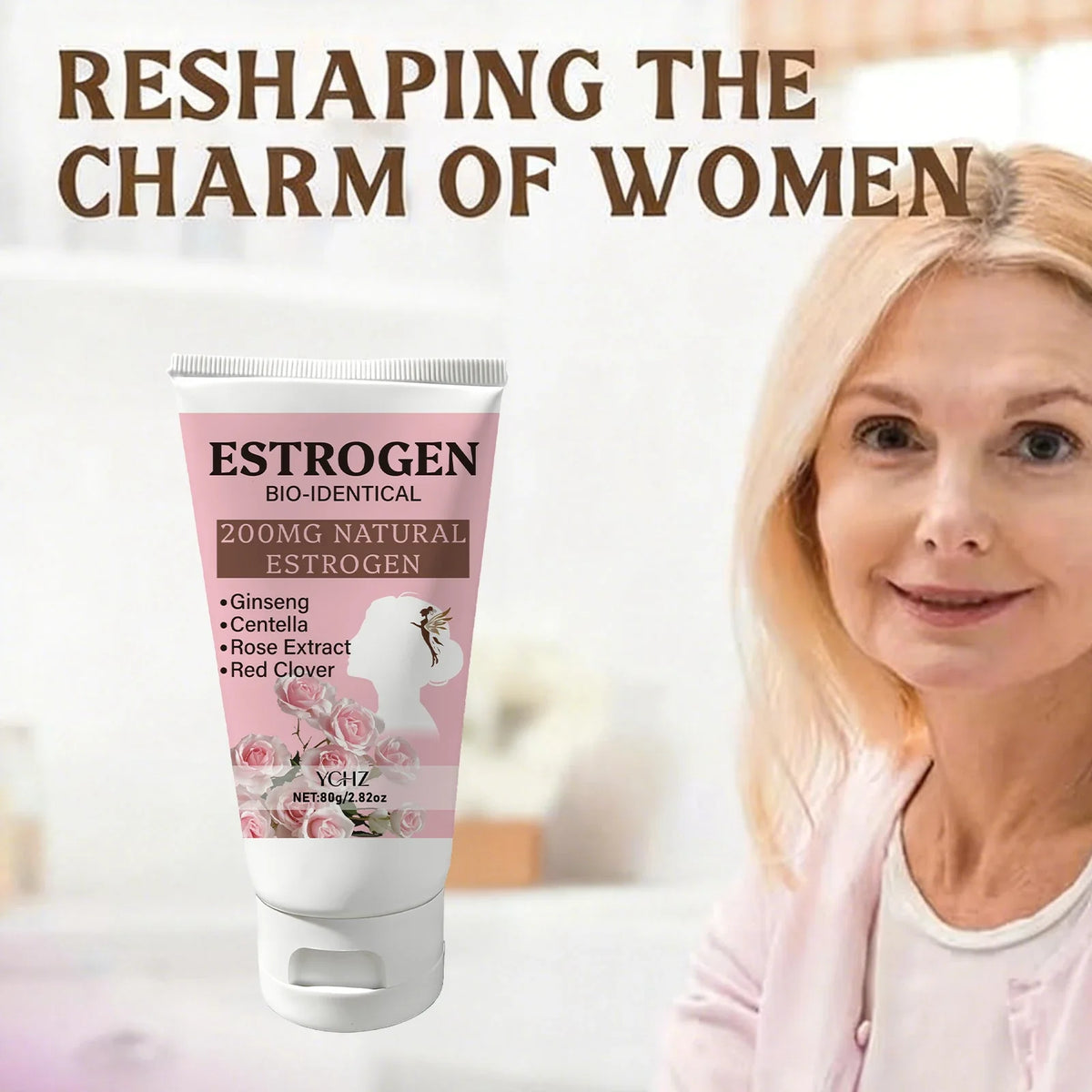 Women's Botanical Glow Cream – Ginseng, Rose & Centella 80g