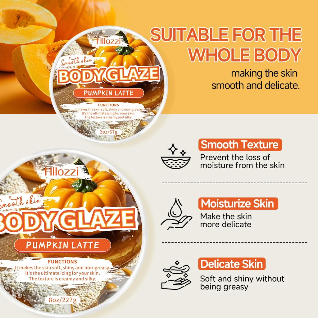 Pumpkin Body Glaze Cream – Moisturize & Even Skin Tone 8oz