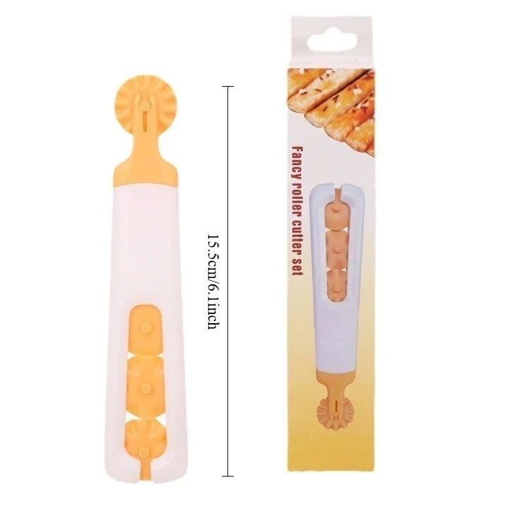 Dumpling Cookie Round Dough Roller Cutter | Pizza Pastry Tool