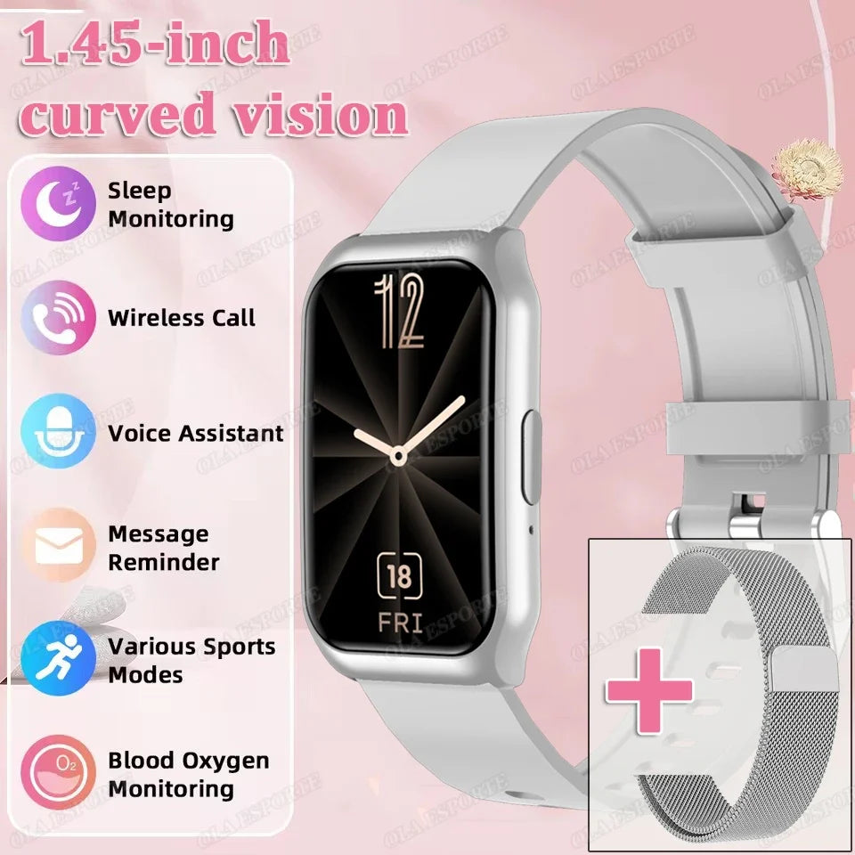 Smart Watch Women Men AMOLED Screen Health Heart Rate Monitoring