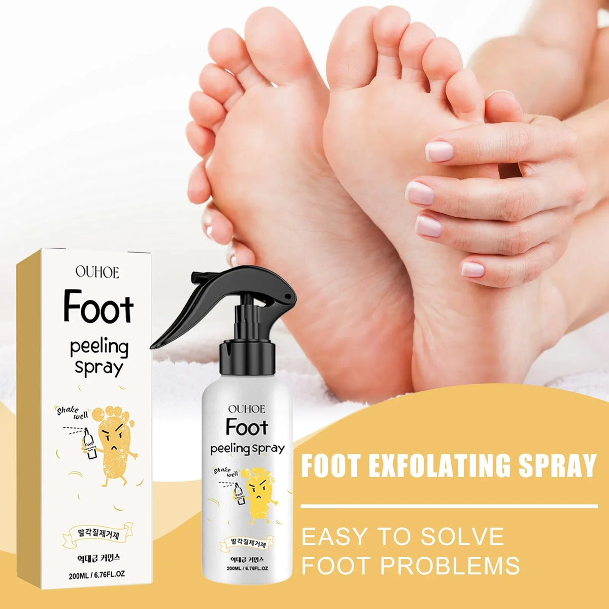 Foot Exfoliating Spray 200ml – Dead Skin & Callus Remover