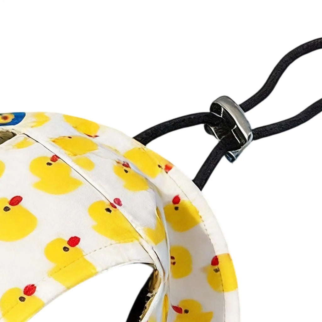 Adjustable Dog & Cat Sun Hat – UV Wide Brim Pet Cap