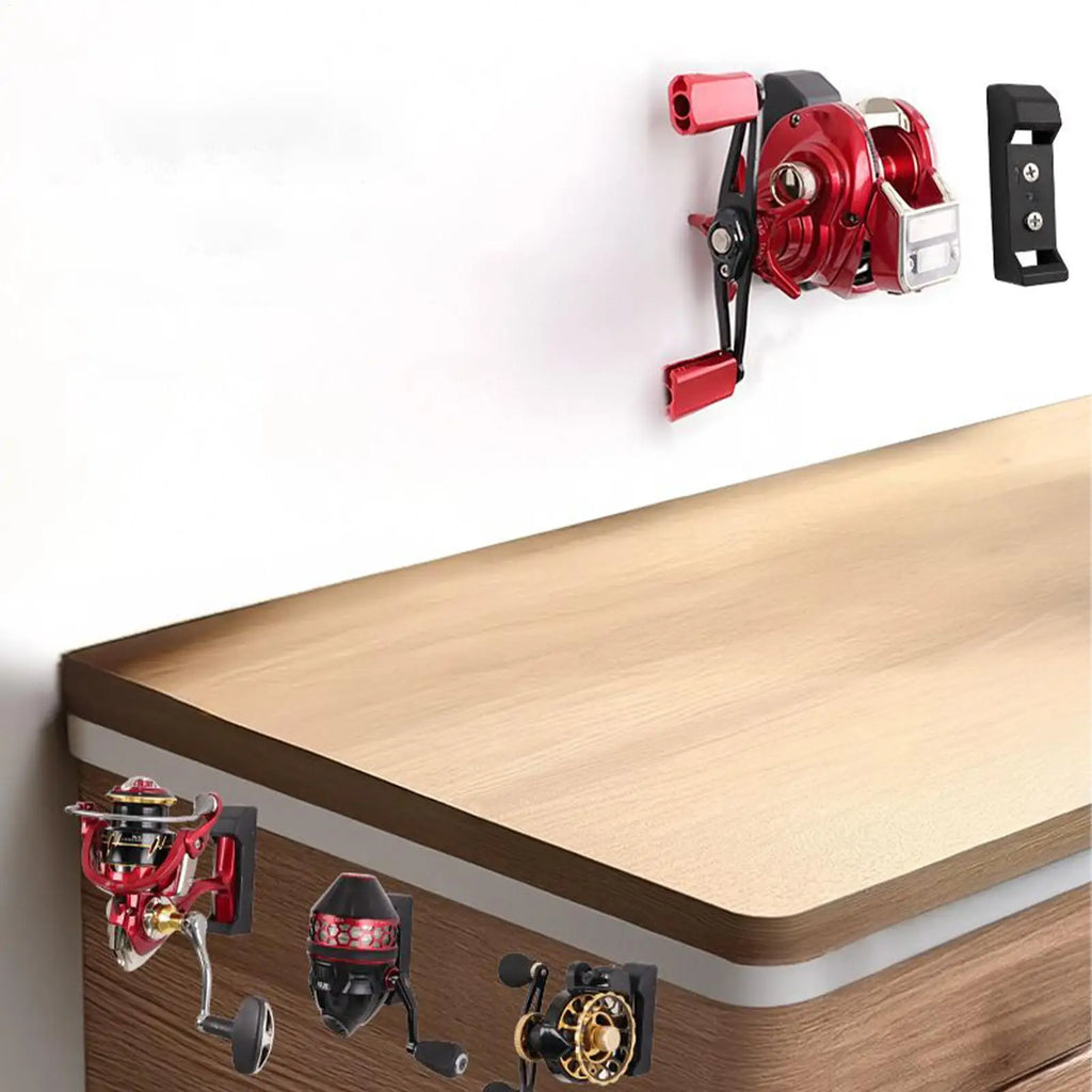 Fishing Reel Wall Mount Holder – ABS Storage Rack with Screws