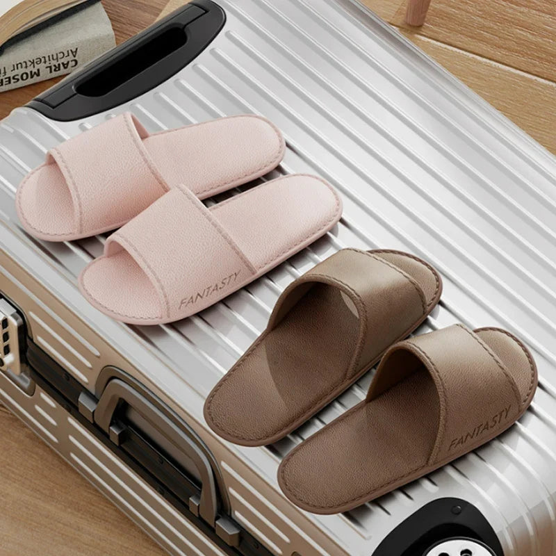 Foldable Travel Slippers – Portable EVA Slides Men & Women
