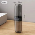 Portable Clear Toothbrush Travel Case Hard Shell All-in-one Organizer
