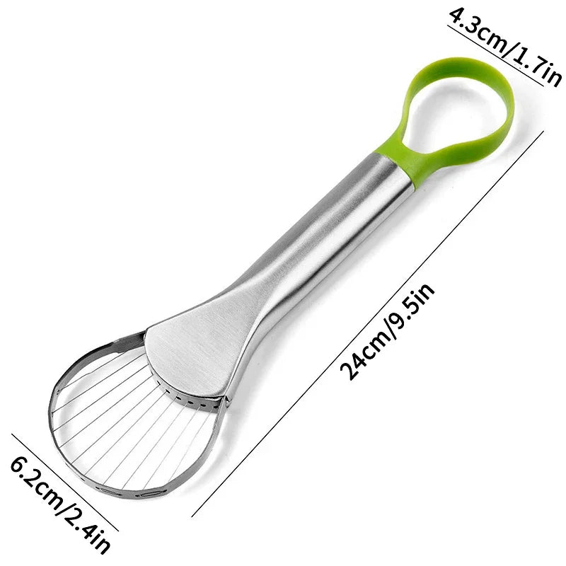Avocado Slicer 1 Stainless Steel Cutter Peeler Knife Pitaya Kiwi