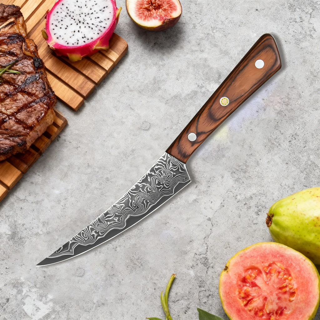 67-Layer Damascus Steel Kitchen Knife – Chef Slicing Set