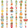 54pcs Waterproof Temporary Tattoo Stickers – Beach & Vacation
