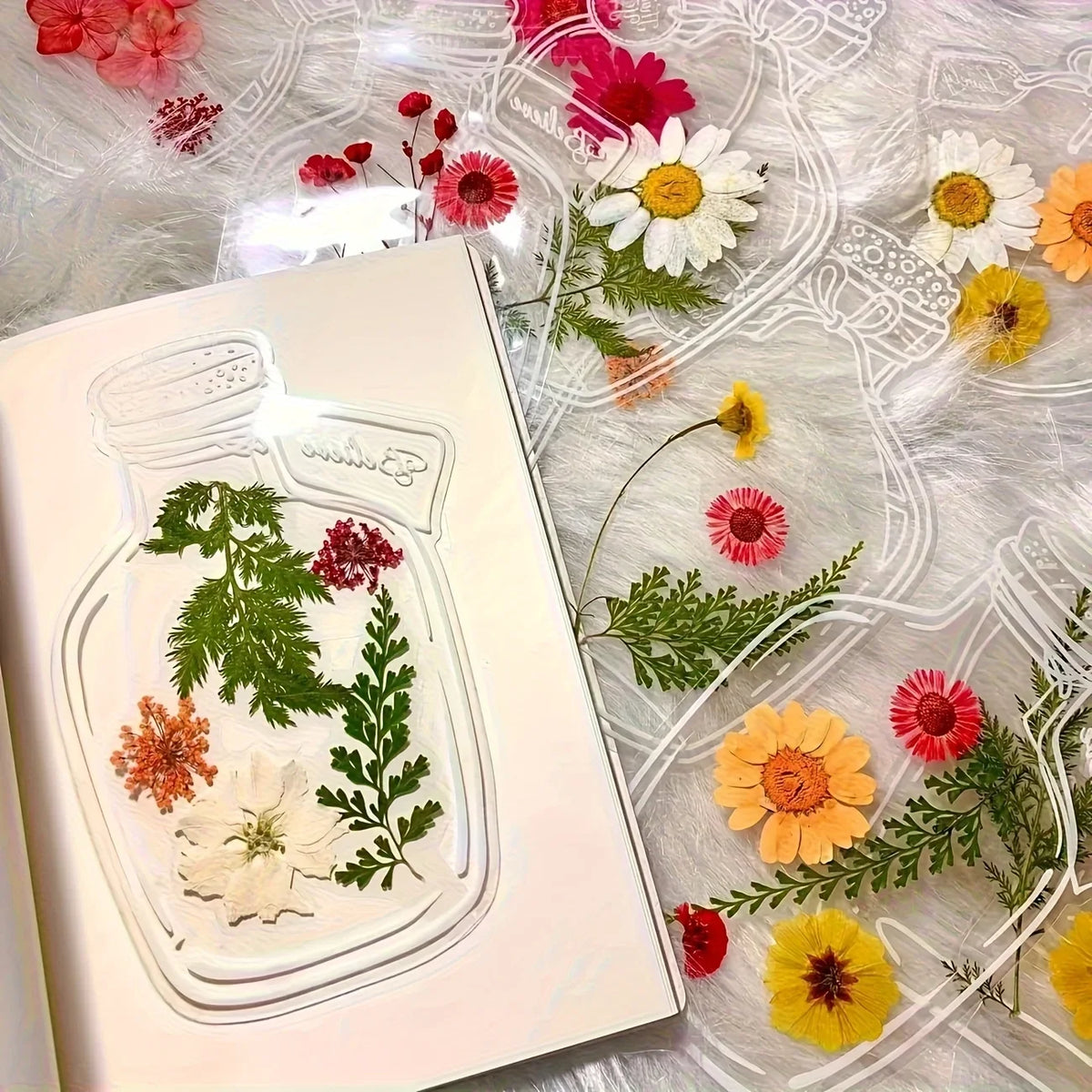 DIY Pressed Flower Bookmark Kit – Clear Transparent Handmade