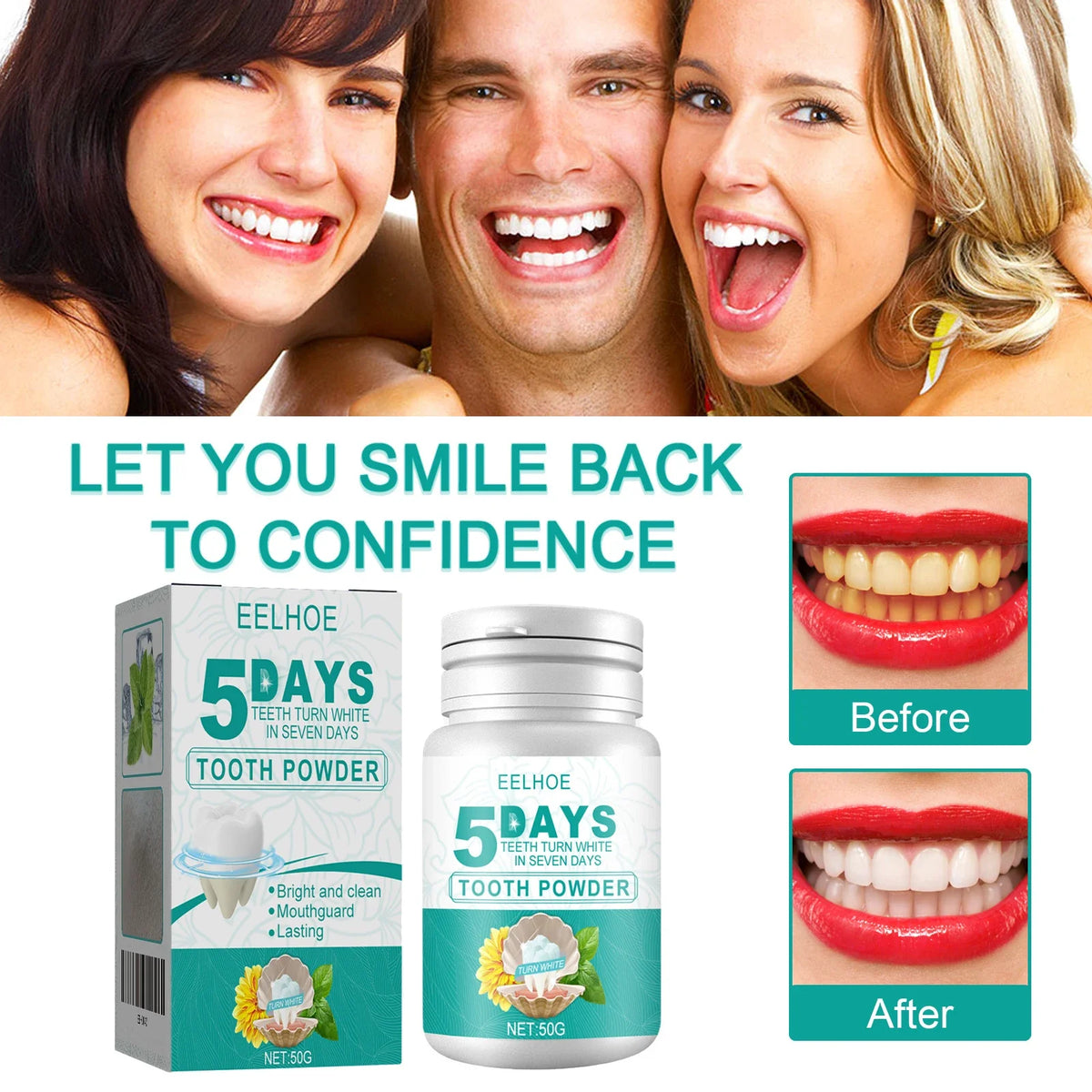 Brightening Teeth Powder – Stain Remover & Breath Freshener