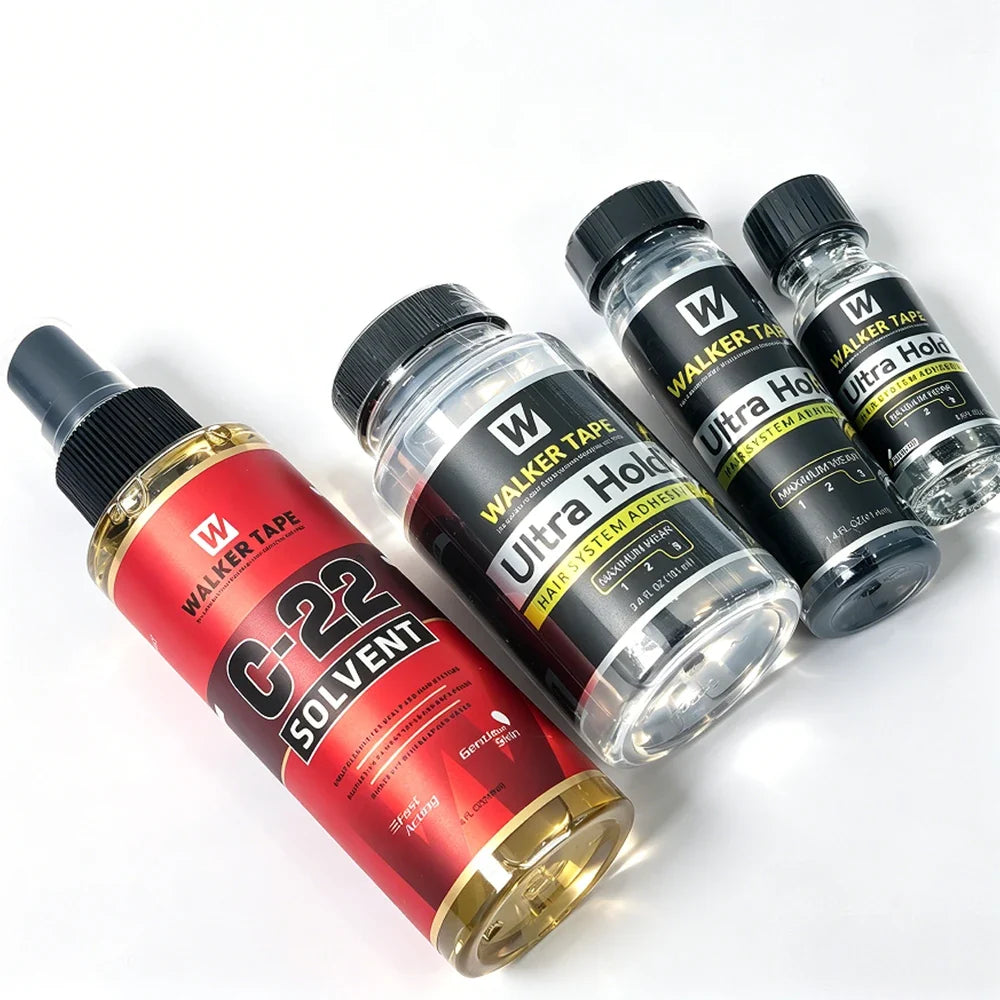 Walker Tape Ultra Hold Hair Adhesive & C22 Solvent Remover 4oz