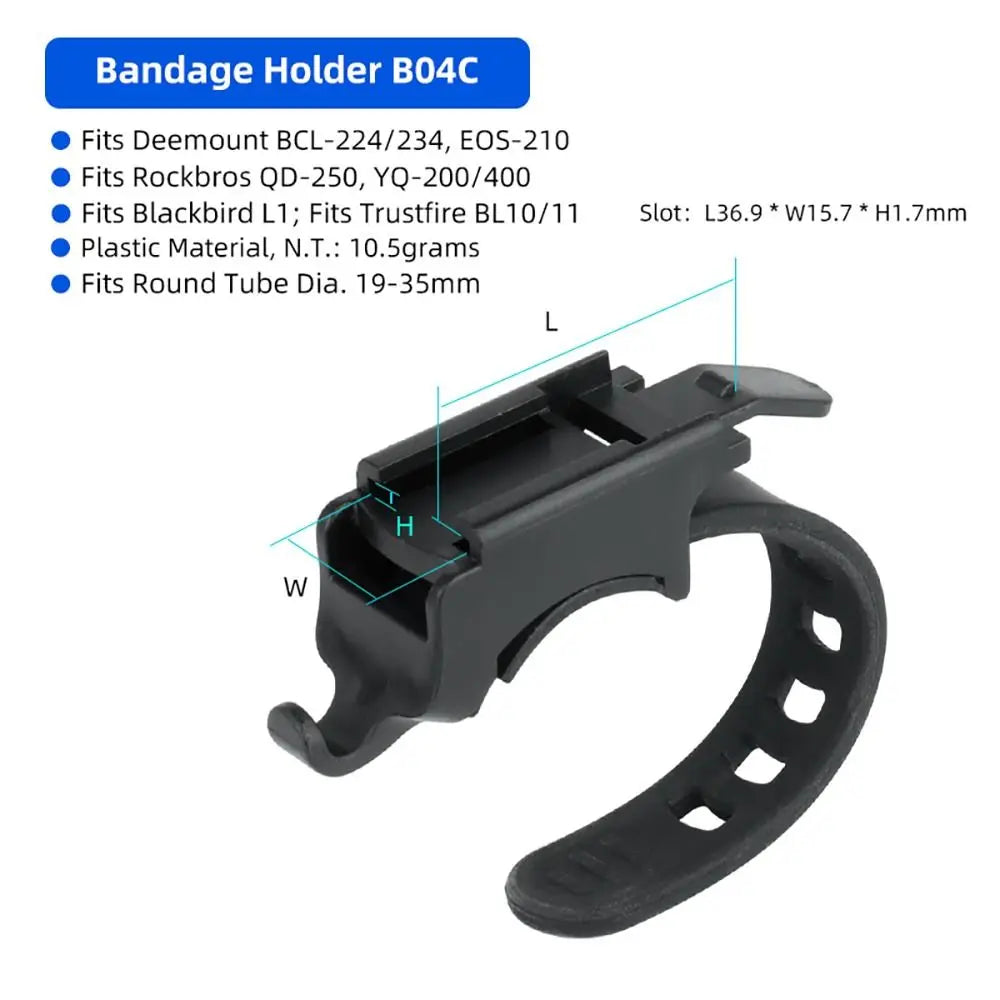 Bicycle Headlight Mount Bracket – GoPro Interface MTB LED Lamp