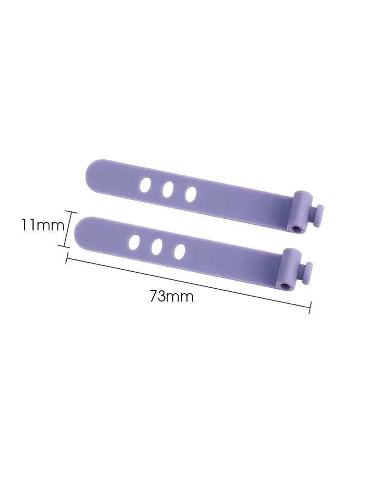 Silicone Cable Management Ties – Wire Organizer Kit 1/5/10 Pcs