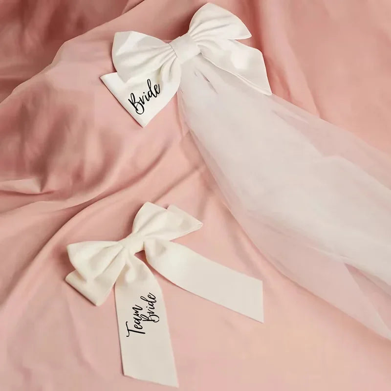 Bride Bow Veil – Bachelorette Hen Do Bridal Shower Gift