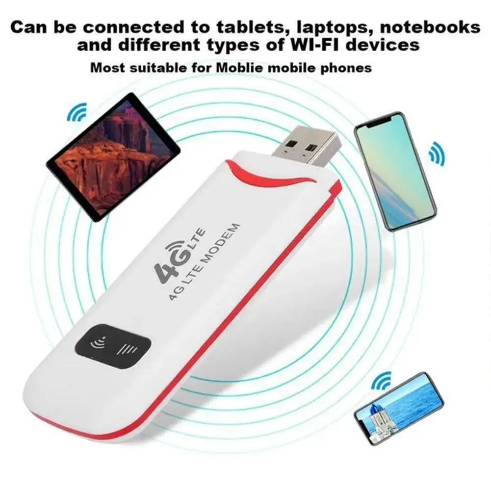 4G LTE USB Pocket WiFi Router 150Mbps | SIM Card Hotspot