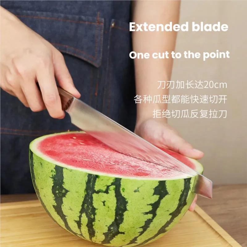 Ebony Handle Fruit Knife – 7" Carbon Steel Kitchen Paring Knife