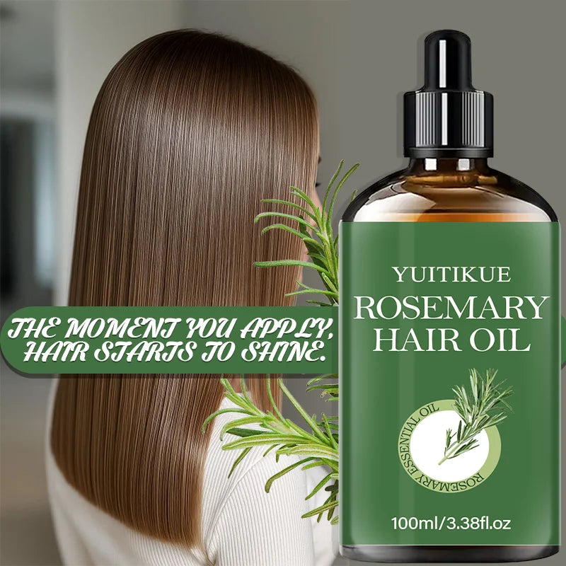 YUITIKUE Rosemary Essential Hair Oil – Smooth & Shiny 100ml