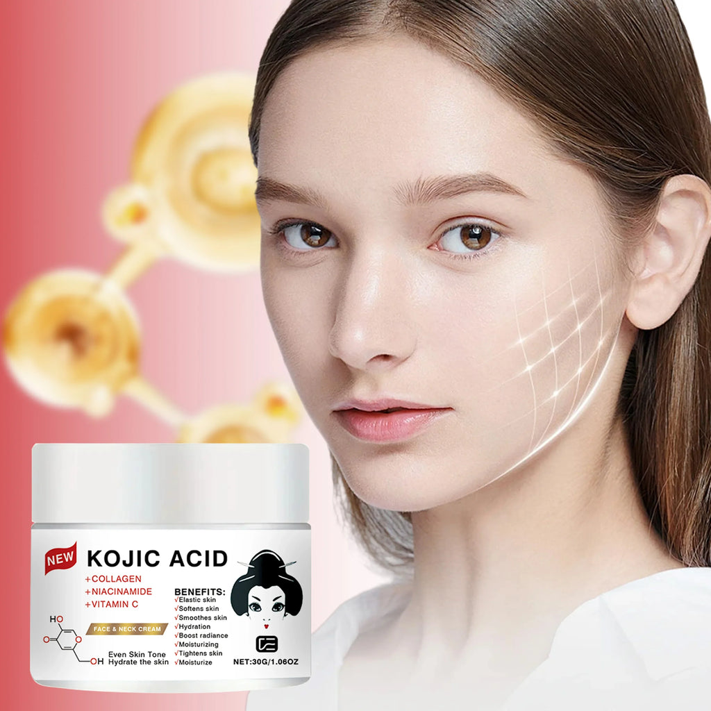 Kojic Acid Face & Neck Cream – Hydrating, Firming, All Skin