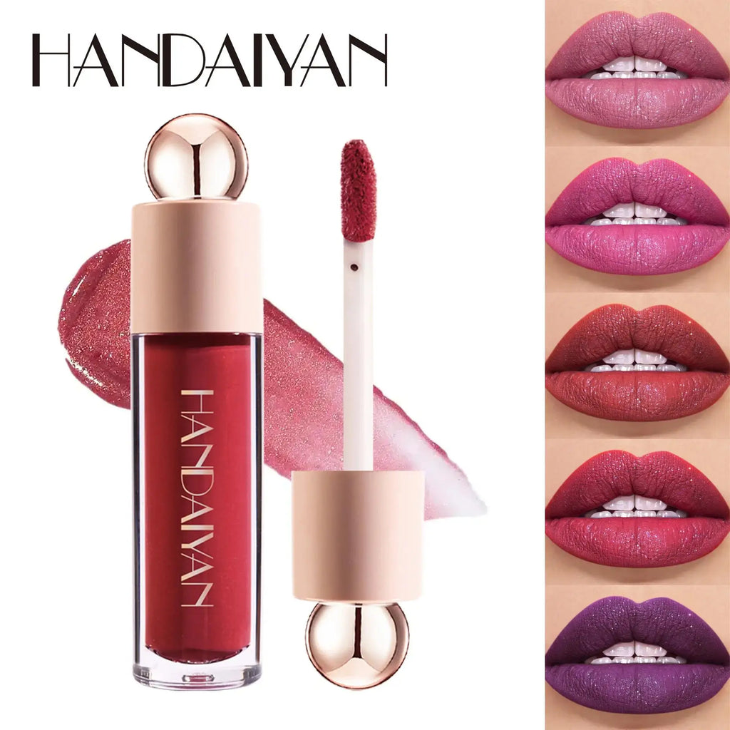 Handaiyan Shimmer Lip Gloss – Matte, Waterproof & Hydrating