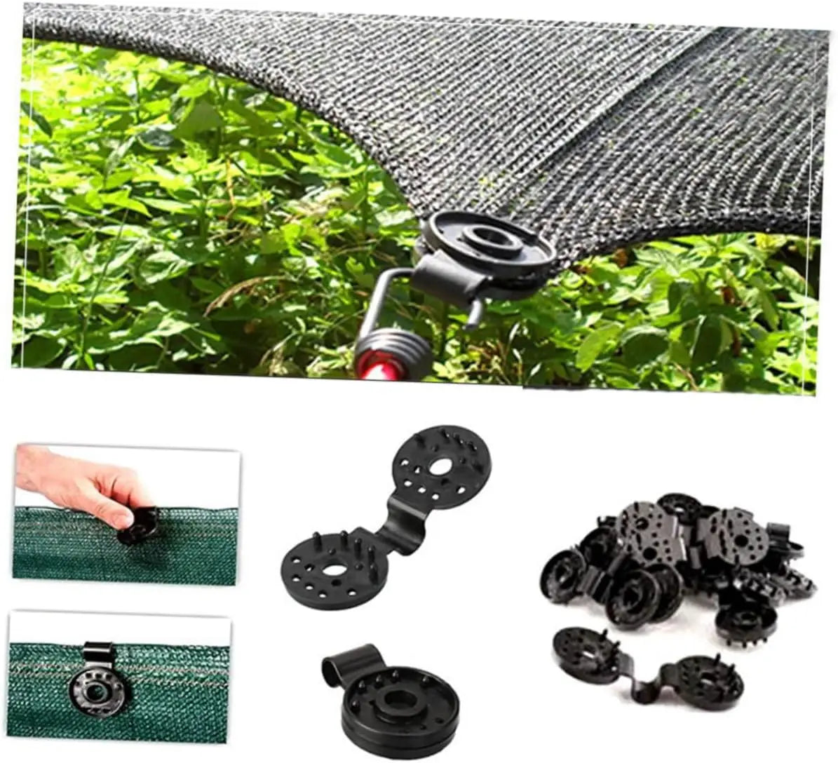 Reusable Sun Shade Net Clips – Wind-Resistant Canopy Fasteners