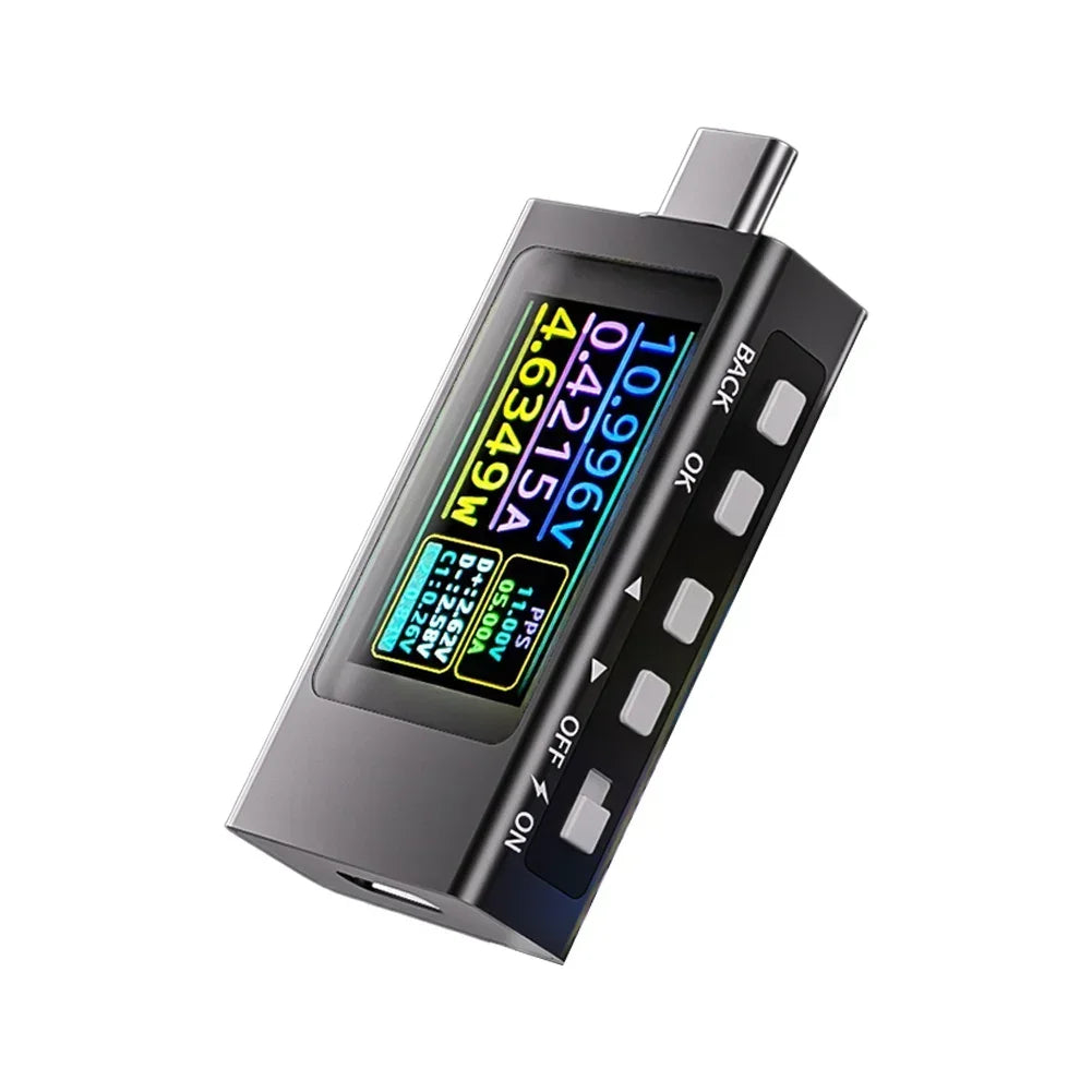 0–40V LCD Voltmeter Ammeter – Fast Charge & Ripple Tester