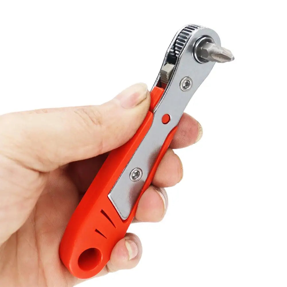 Right Angle Ratchet Screwdriver Set – 1/4" Hex Socket Nut Kit