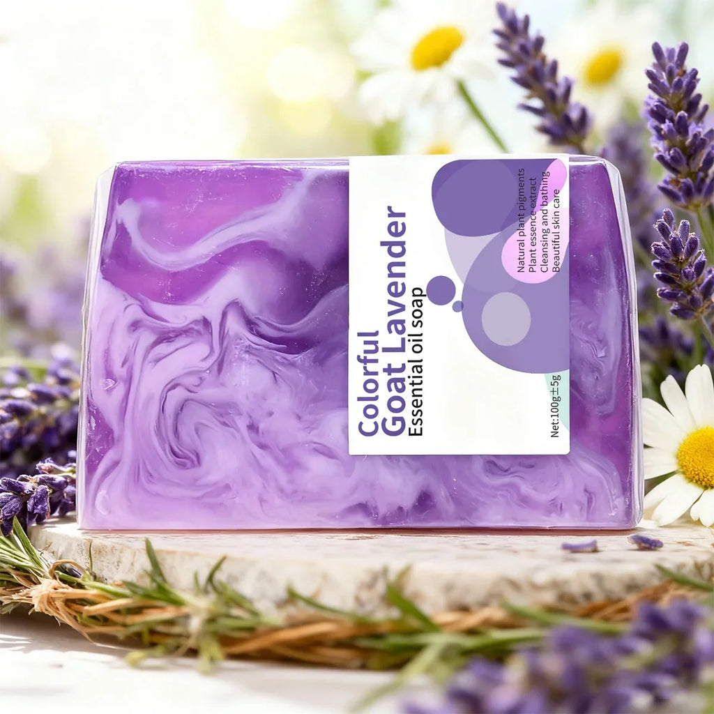 Lavender Essential Oil Handmade Glycerin Floral Soap Bar
