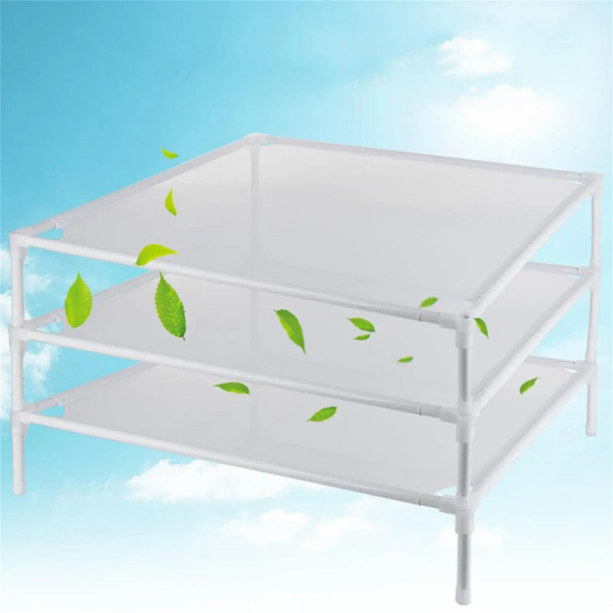 70CM Flat Mesh Drying Rack – Lay-Flat for Clothes & Food