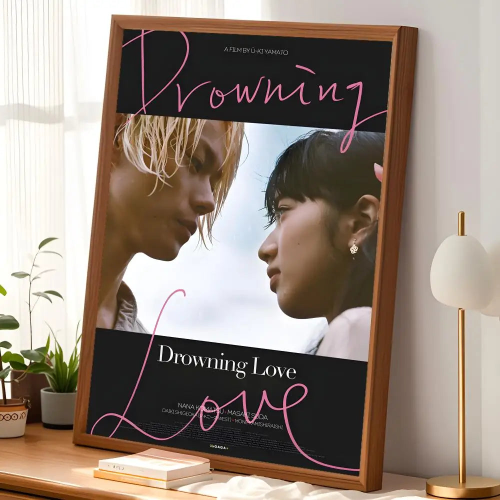 Drowning Love Movie Poster – Self-Stick HD Waterproof Wall Art
