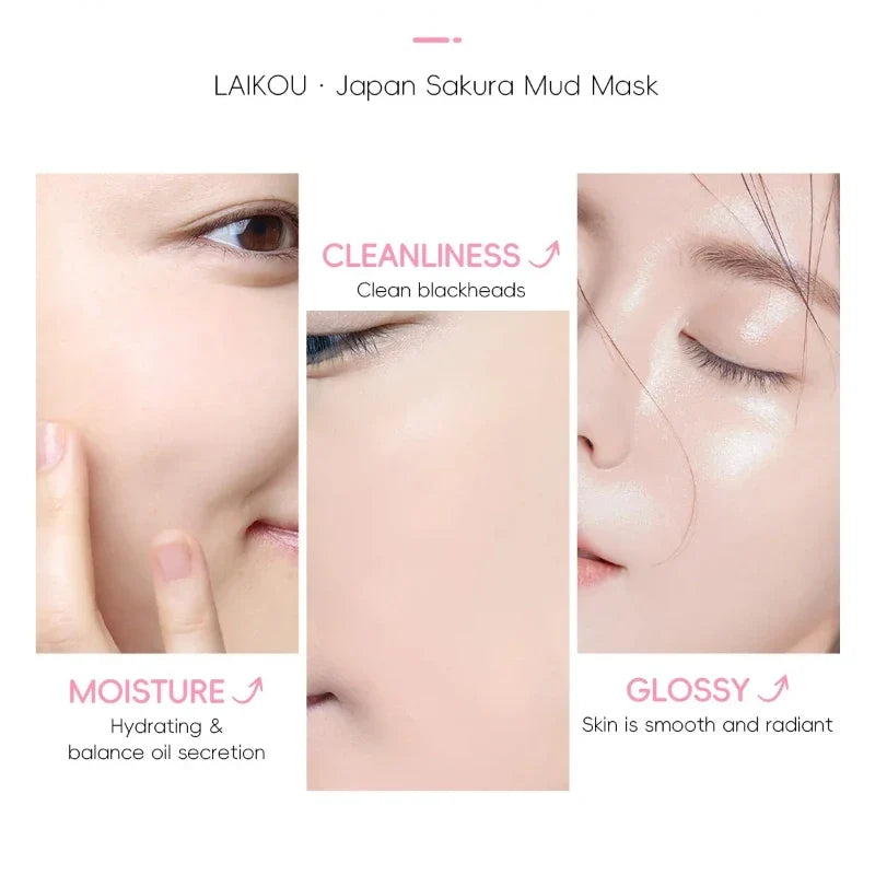 LAIKOU Sakura Mud Mask 25g – Deep Cleanse & Oil Control